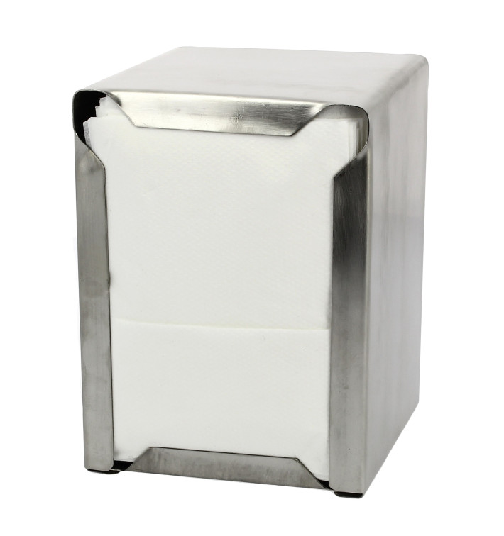 Dispenser Tovaglioli Miniservis INOXIDABLE 17x17cm (1 Pezzi)