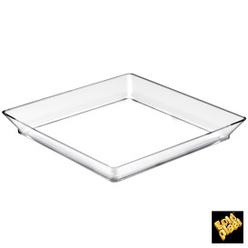 Vassoio Degustazione Medium Trasp. 13x13 cm (12 Pezzi)