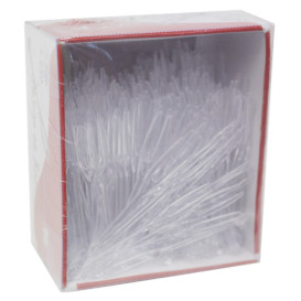 Pick di Plastica Snack Stick Transparente 90mm (1650 Pezzi)