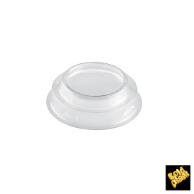 Coperchio Bicchiere Conico Alto Trasp. PET 70 ml (25 Pezzi)