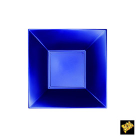 Piatto Plastica Fondo Blu Nice Pearl PP 180mm (25 Pezzi)