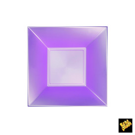 Piatto Plastica Fondo Viola Pearl Nice PP 180mm (300 Pezzi)