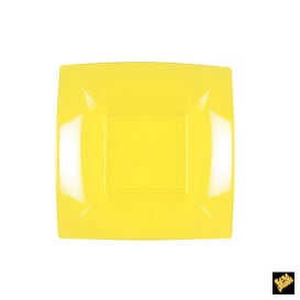 Piatto Plastica Fondo Giallo Nice PP 180mm (300 Pezzi)