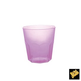 Bicchiere di Plastica Lilla Trasp. PS Ø73mm 220ml (50 Pezzi)