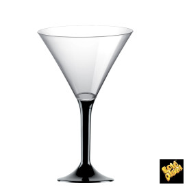 Coppa Plastica Cocktail Gambo Nero 185ml 2P (200 Pezzi)