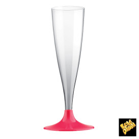 Flute Plastica Gambo Fucsia 140ml 2P (400 Pezzi)