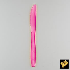 Coltello di Plastica PS Premium Fucsia 190mm (1000 Pezzi)