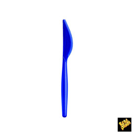 Coltello di Plastica Easy PS Blu Perla 185mm (20 Pezzi)