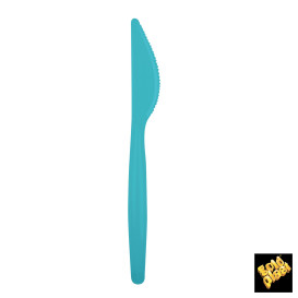 Coltello di Plastica Easy PS Turchese 185mm (20 Pezzi)