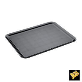 Vassoio Plastica Tray Nero 37x50cm (4 Pezzi)