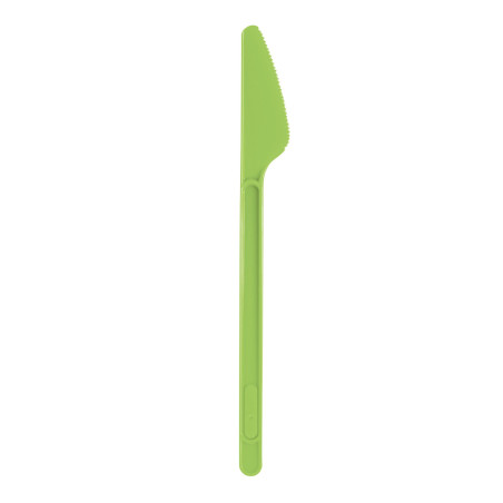 Coltello di Plastica Verde PS 175mm (20 Pezzi)