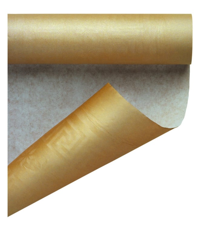 Tovaglia di Carta Rotolo Oro 1,2x7m (1 Pezzi)