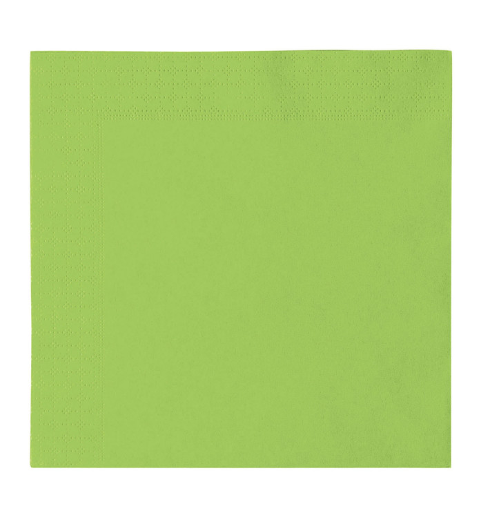 Tovagliolo di Carta 2 Velis Verde Lime 33x33cm (1200 Pezzi)