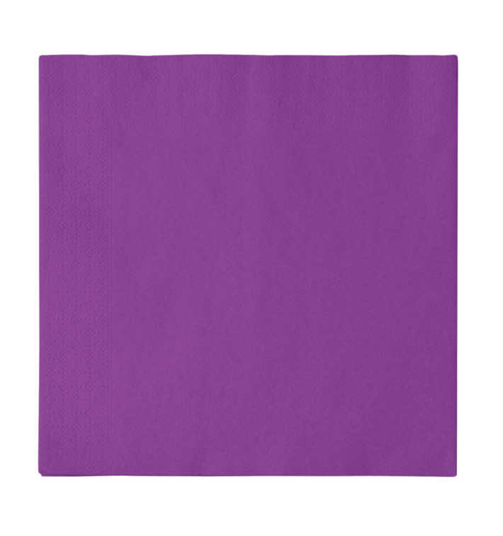 Tovagliolo di Carta 2 Velis Viola 33x33cm (50 Pezzi)