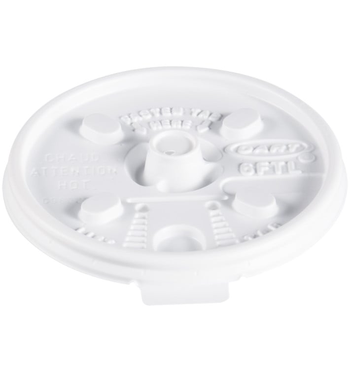 Coperchio "Lift n' Lock" PS Bianco Ø7,4cm (1000 Pezzi)