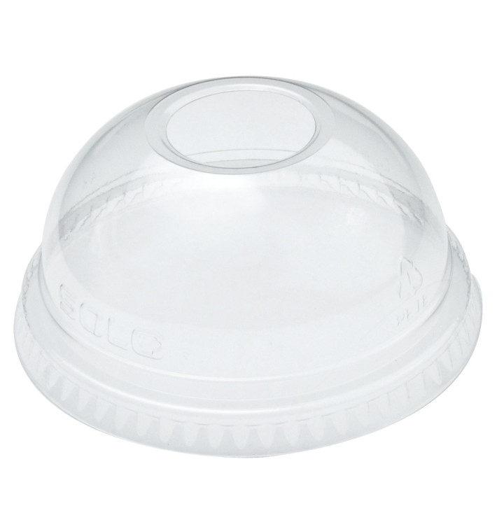 Coperchio Cupola con Foro PET Glas Ø7,8cm (100 Pezzi)