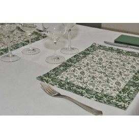 Tovaglietta di Carta 30x40cm "Cachemire" Verde 50g (2500 Pezzi)