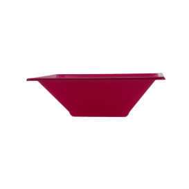 Ciotola Plastica PS Quadrato Fucsia 12x12cm (25 Pezzi)