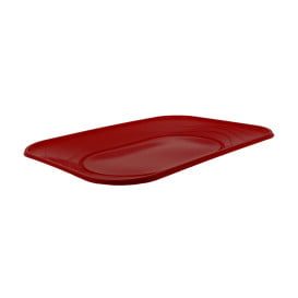 Vassoio di Plastica "X-Table" Rosso PP 330x230mm (60 Pezzi)