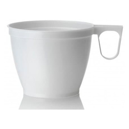 Tazza di Plastica Bianco 180ml (50 Pezzi)