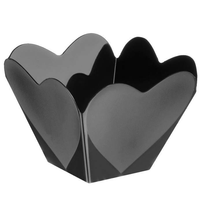 Ciotola di Plastica Degustazione "Cupido" Nero 68 ml (25 Pezzi)