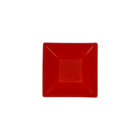 Ciotola Plastica PS Quadrato Rosso 12x12cm (720 Pezzi)