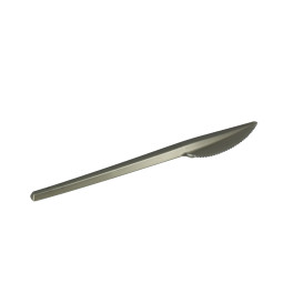 Coltello di Plastica PS Argento 165mm (20 Pezzi)