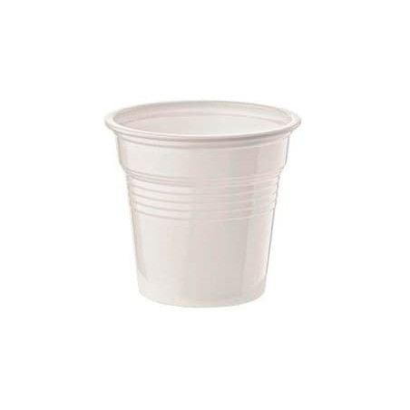 Bicchiere di Plastica PS Bianco 80ml Ø5,7cm (50 Pezzi)