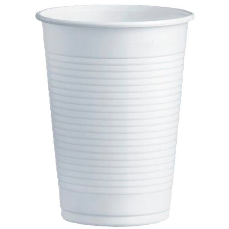 Bicchiere di Plastica PS Bianco 230ml Ø7,0cm (3000 Pezzi)