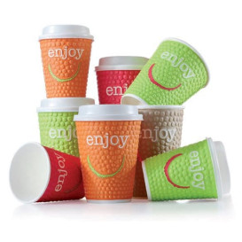 Bicchiere Carta 16 Oz/495ml "Enjoy" Ø9,0cm (560 Pezzi)