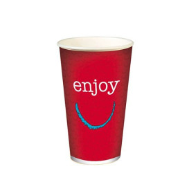 Bicchiere di Carta 12 Oz/360 ml "Enjoy" Ø8,0cm (2000 Pezzi)