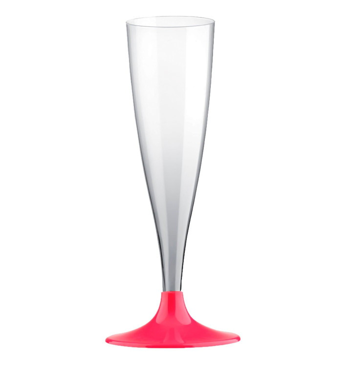 Flute Plastica Gambo Fucsia 140ml 2P (400 Pezzi)