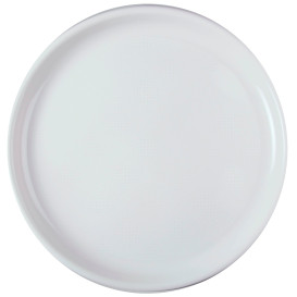 Piatto di Plastica per Pizza Bianco Round PP Ø350mm (144 Pezzi)