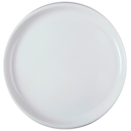 Piatto di Plastica per Pizza Bianco Round PP Ø350mm (144 Pezzi)