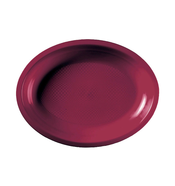 Vassoio Plastica Ovale Bourdeaux Round PP 315x220mm (300 Pezzi)