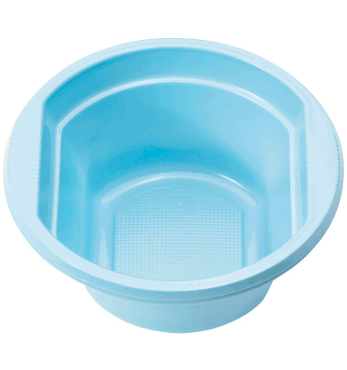 Ciotola di Plastica PS Azzurro 250ml Ø12cm (30 Pezzi)