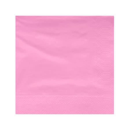 Tovagliolo di Carta 2V 40x40cm Rosa (50 Pezzi)