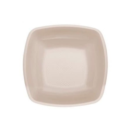 Piatto Duro Riutilizzabile Fondo Beige "Square" PP 18cm (300 Pezzi)