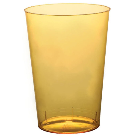 Bicchiere Riutilizzabile PS Cristal Moon Giallo Trasp. 230ml (50 Pezzi)