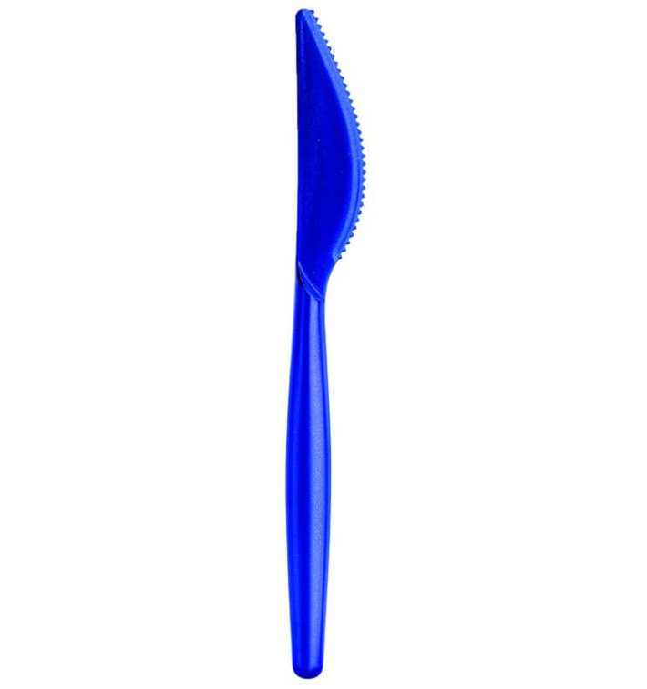 Coltello di Plastica Easy PS Blu Perla 185mm (20 Pezzi)