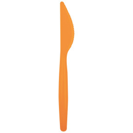 Coltello di Plastica Easy PS Arancio 185mm (500 Pezzi)