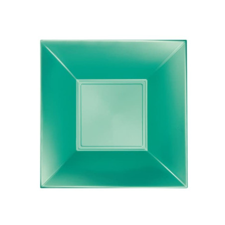 Piatto Plastica Fondo Verde Pearl Nice PP 180mm (300 Pezzi)