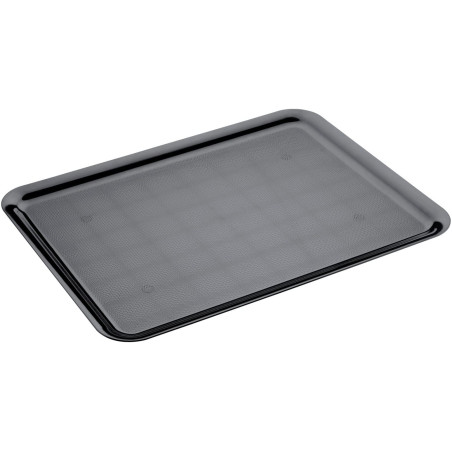 Vassoio Plastica Tray Nero 50x37cm (24 Pezzi)