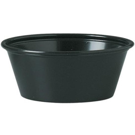 Contenitore per Salse PS Nero 44ml Ø6,6cm (250 Pezzi)