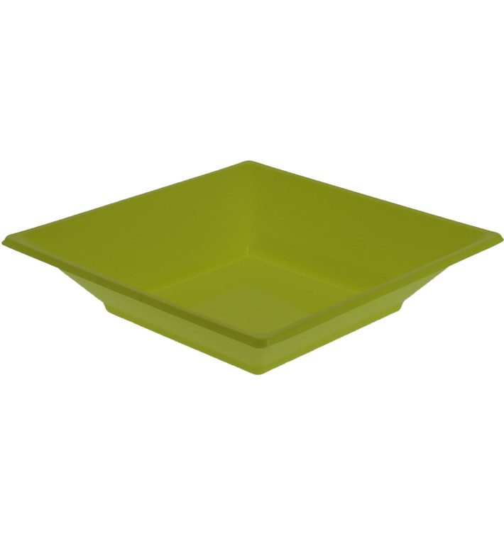 Piatto Plastica Fondo Quadrato Pistacchio 170mm (750 Pezzi)