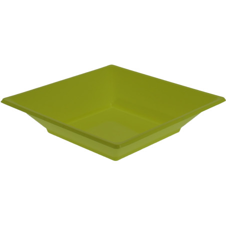 Piatto Plastica Fondo Quadrato Pistacchio 17cm (750 Pezzi)