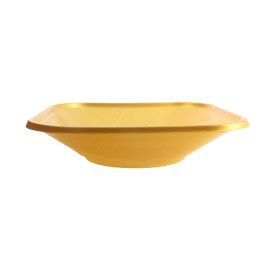 Ciotola Plastica PP "X-Table" Oro 18x18cm (120 Pezzi)