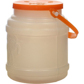 Bottiglia Cilindrica con Coperchio Traslucida 500ml (10 Pezzi)