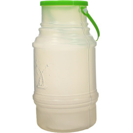 Bottiglia con Coperchio Cilindrica Tras. Traslucido 500ml (50 Pezzi)