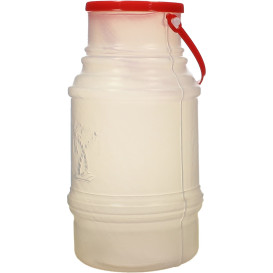 Bottiglia con Coperchio Cilindrica Tras. Traslucido 500ml (50 Pezzi)